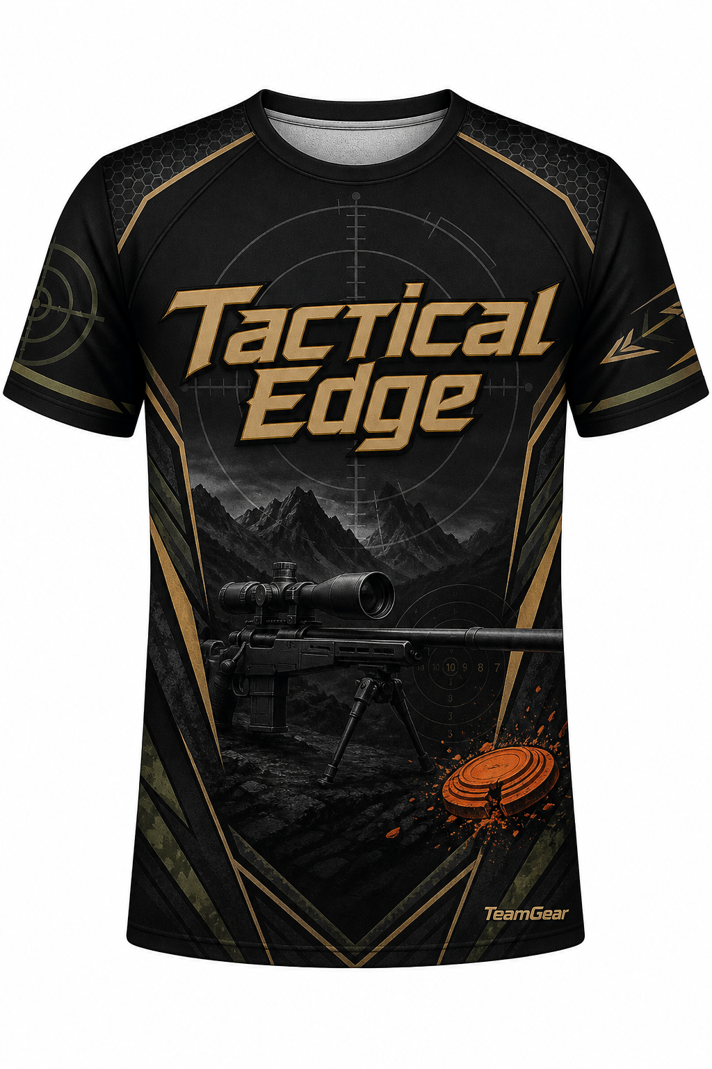 Tactical Edge Black Shooting Jersey design