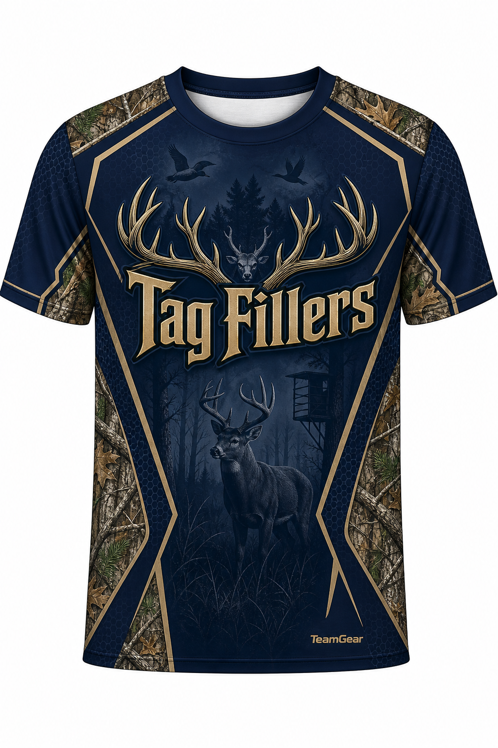 Tag Fillers Navy Hunting Jersey design