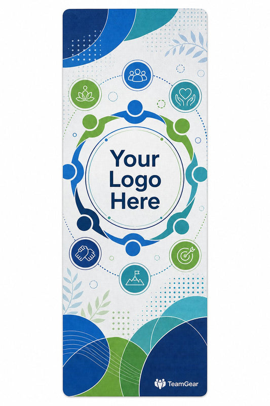 Team Building Custom Yoga Mat — custom yoga mat flat design — TeamGear Canada