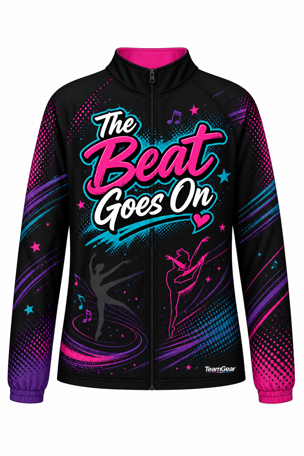 The Beat Goes On Black Dance Jacket design