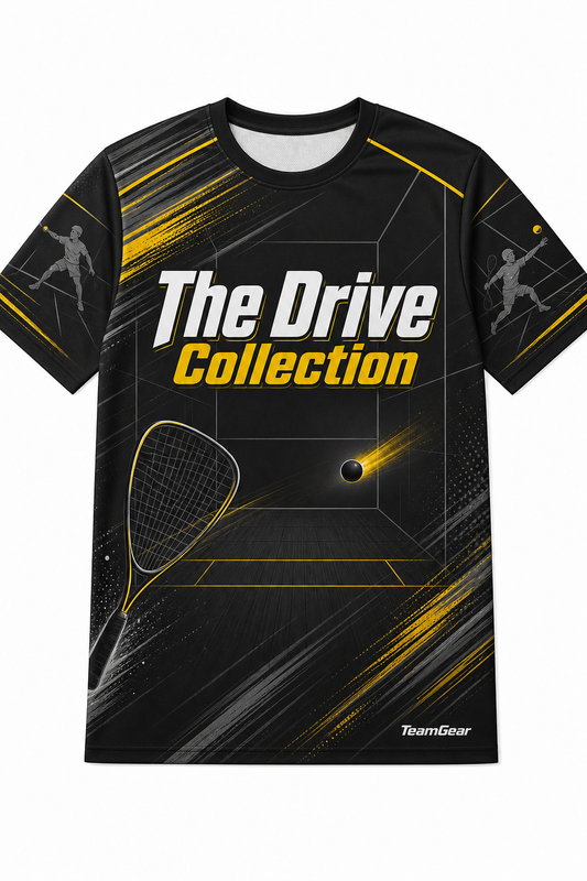 The Drive Collection Black Racquetball Jersey design