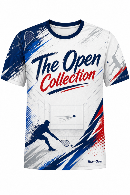 The Open Collection White Racquetball Jersey design