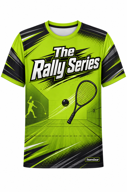 The Rally Series Lime Racquetball Jersey design