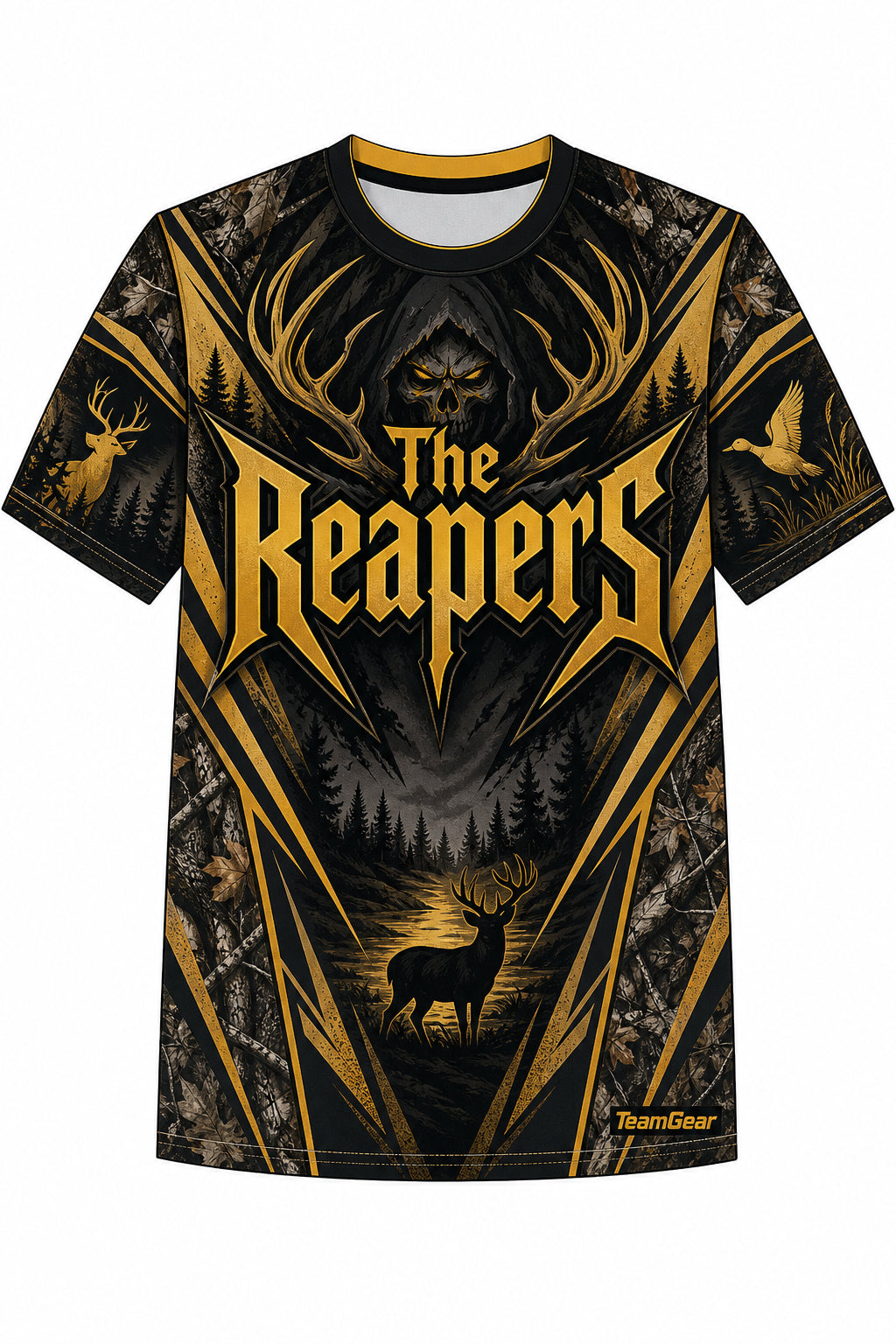 The Reapers Gold Hunting Jersey design