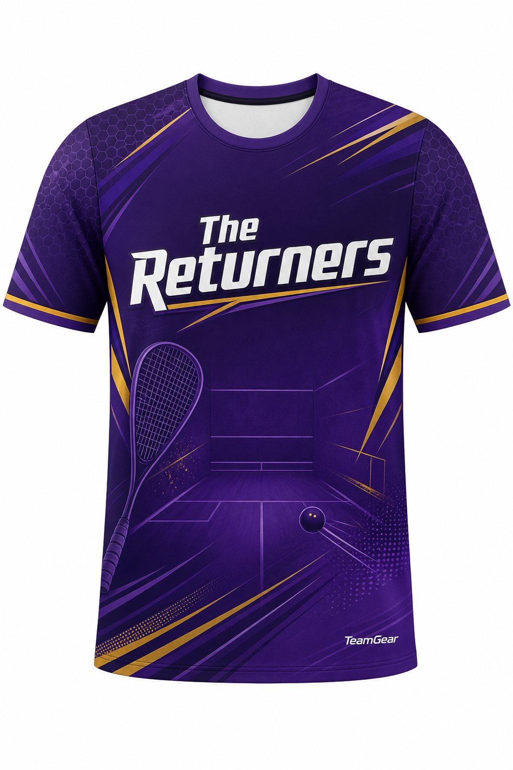 The Returners Purple Squash Jersey with name and number