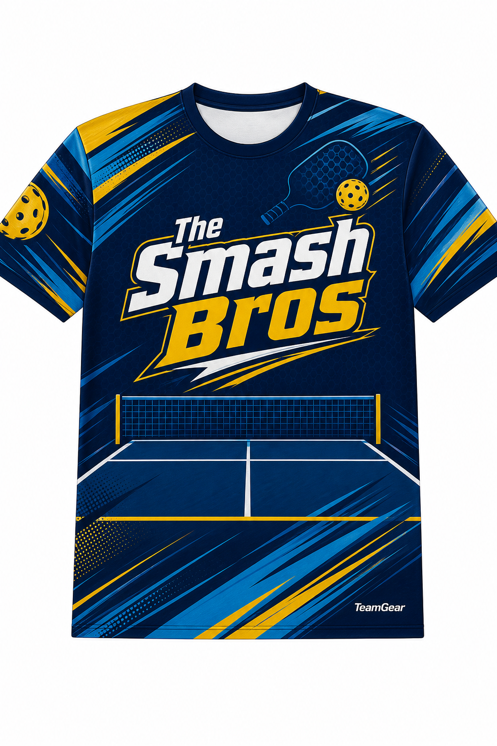 The Smash Bros Navy Pickleball Jersey with name and number