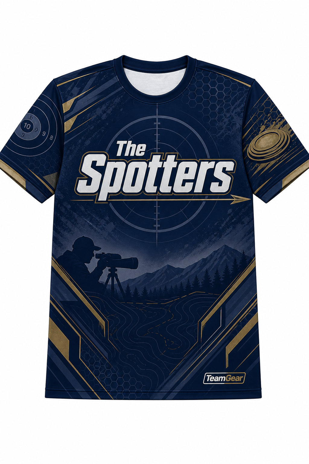 The Spotters Navy Shooting Jersey design