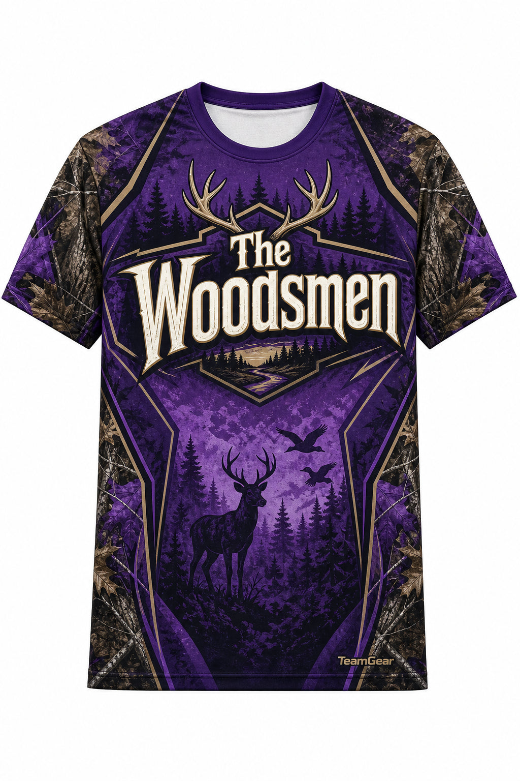 The Woodsmen Purple Hunting Jersey design