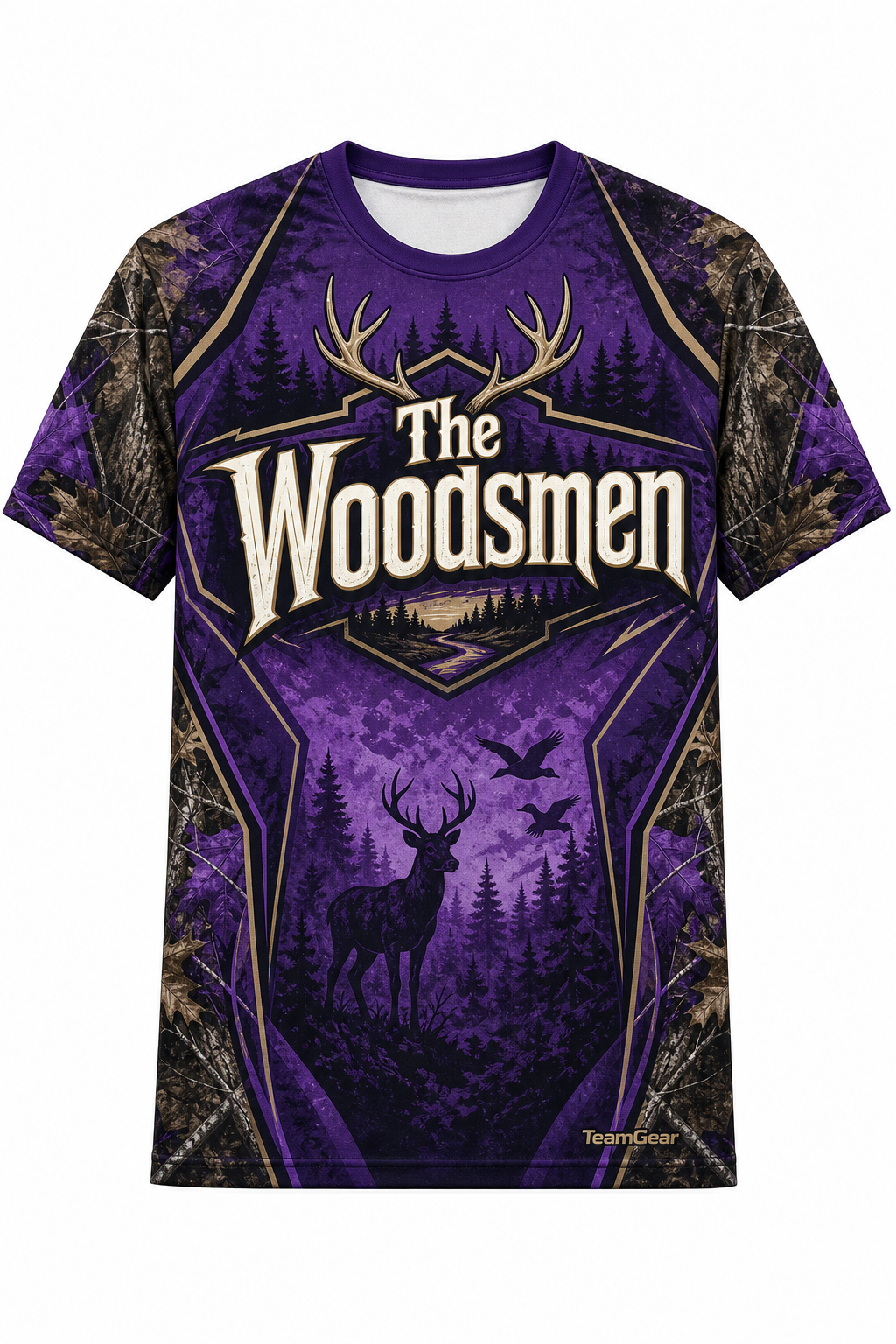 The Woodsmen Purple Hunting Jersey design