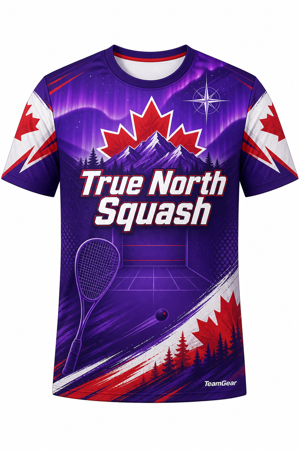 True North Squash Purple Squash Jersey with name and number