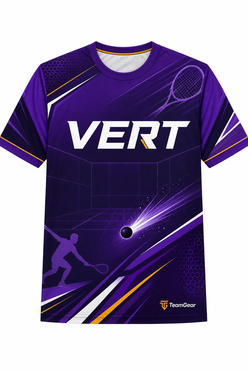 VERT Purple Racquetball Jersey design