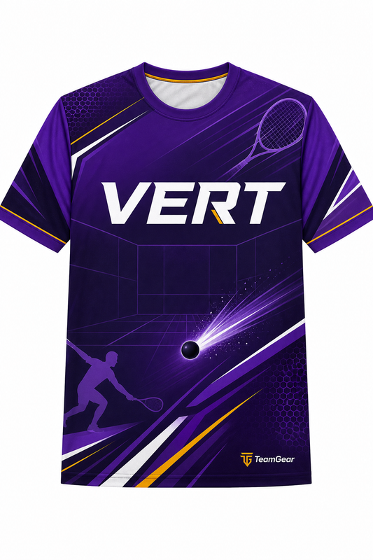 VERT Purple Racquetball Jersey design
