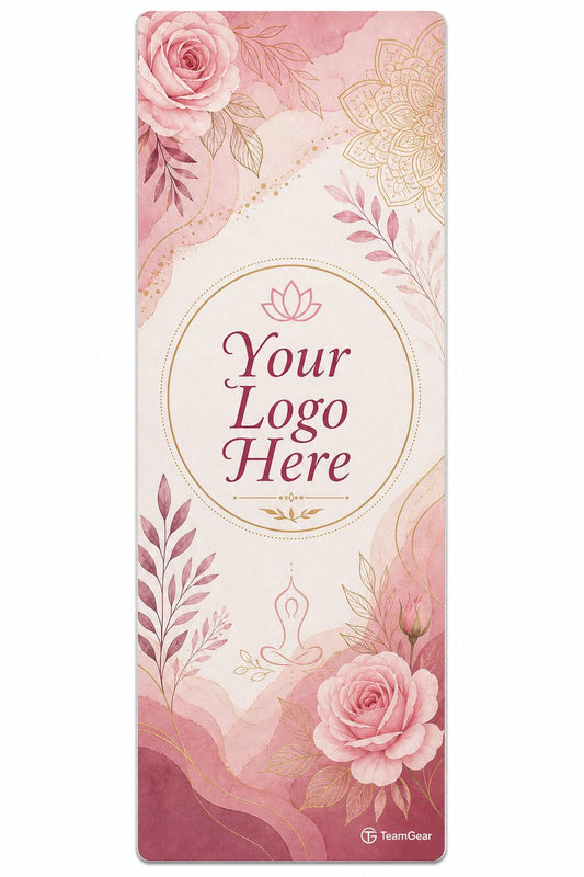 Women's Wellness Custom Yoga Mat — custom yoga mat flat design — TeamGear Canada