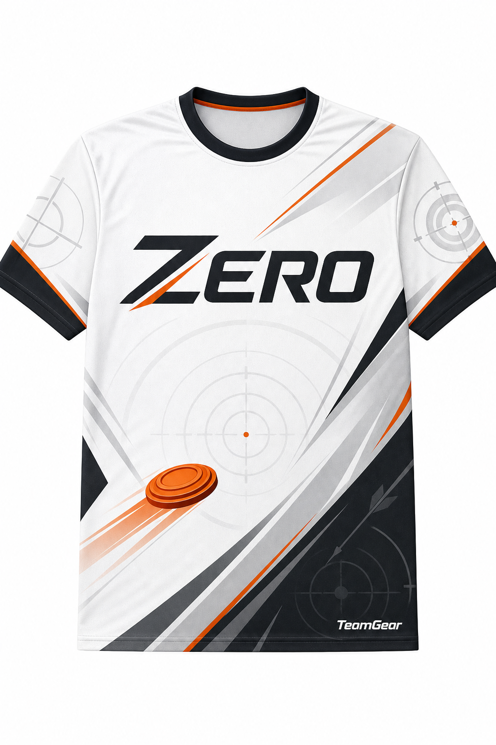 Zero White Shooting Jersey design