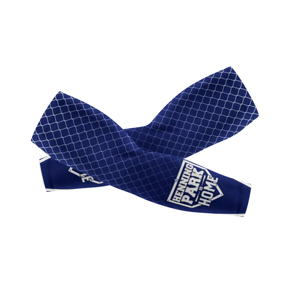 Henning Park full sublimation sports compression sleeves for softball baseball and slopitch