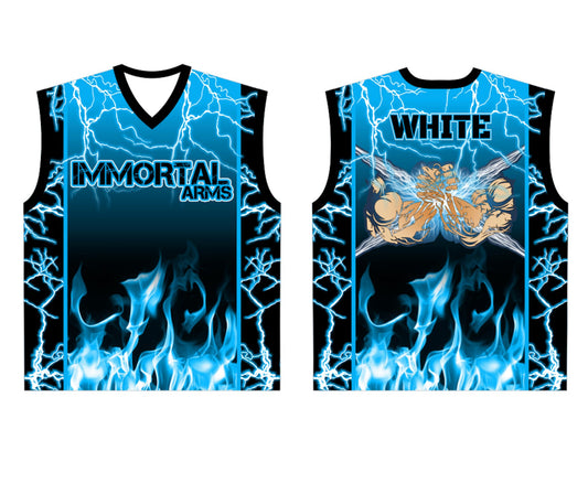 Immortal Arms arm wrestling sleeveless v neck jersey