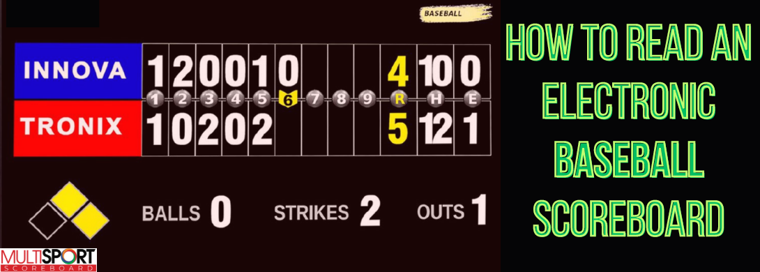 How to Read an Electronic Baseball Scoreboard