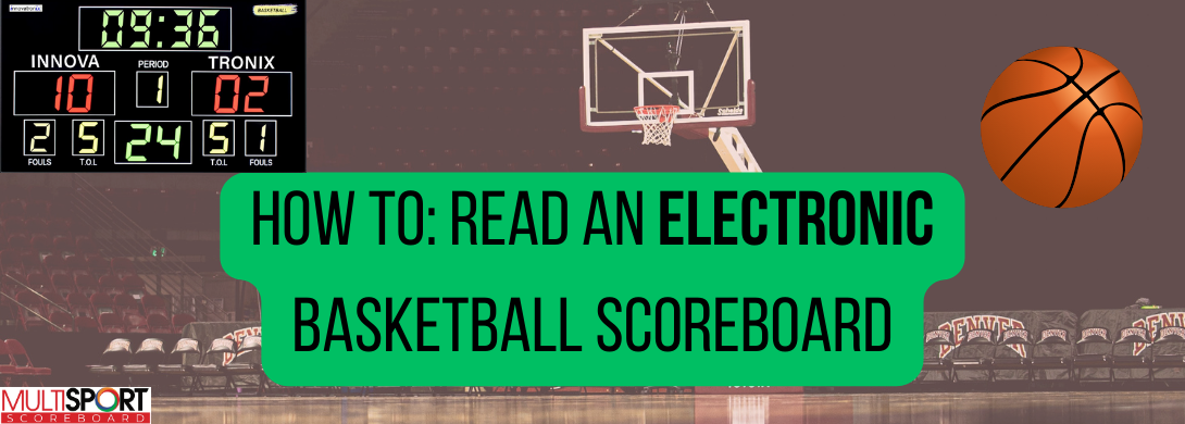 How to Read an Electronic Wireless Basketball Scoreboard
