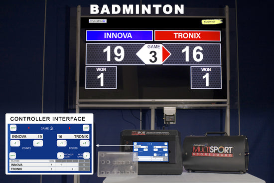 Multisport Scoreboard - Badminton Scorekeeping