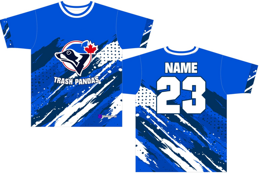 Trash Pandas Royal Blue Softball Jersey with custom logo