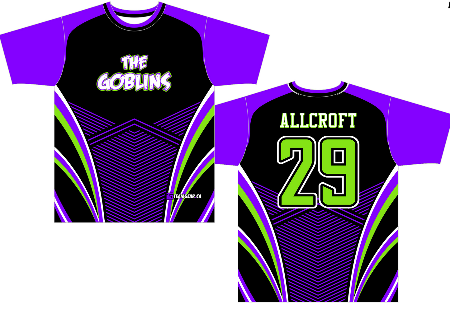 Goblins Purple Softball Jersey