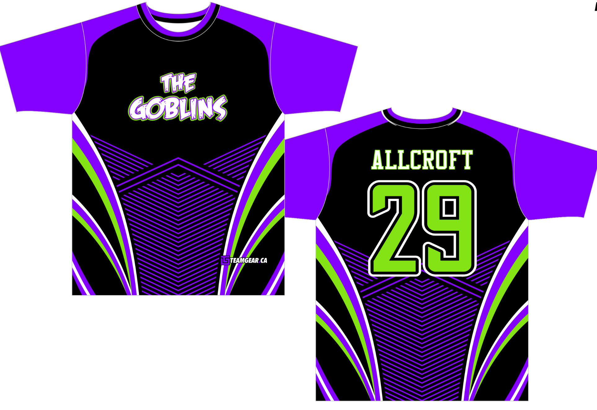 Goblins Purple Softball Jersey