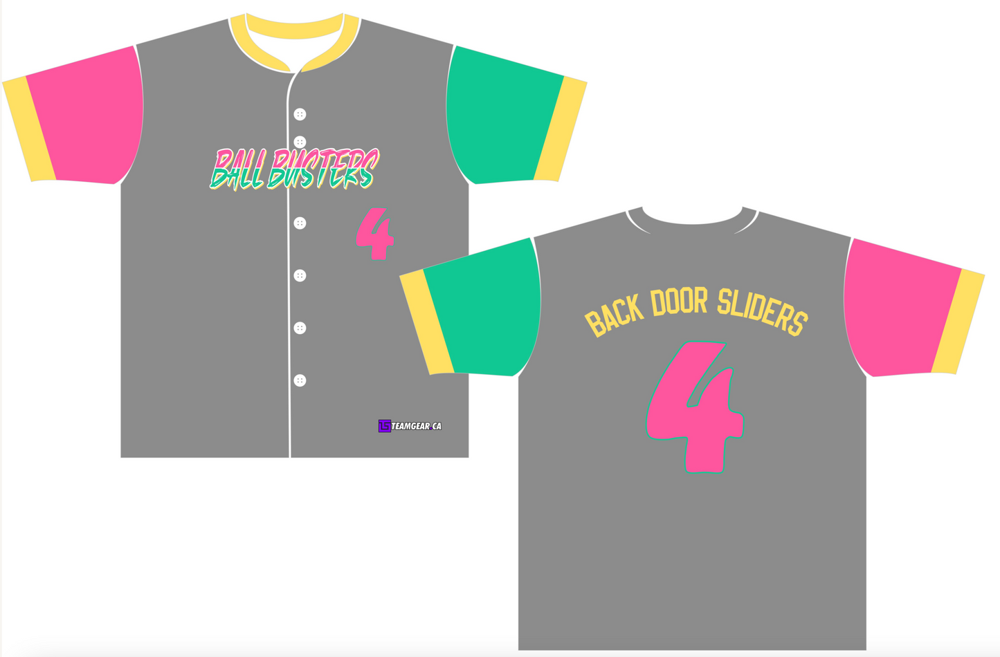 Ball Busters Baseball Jersey with city connect colours