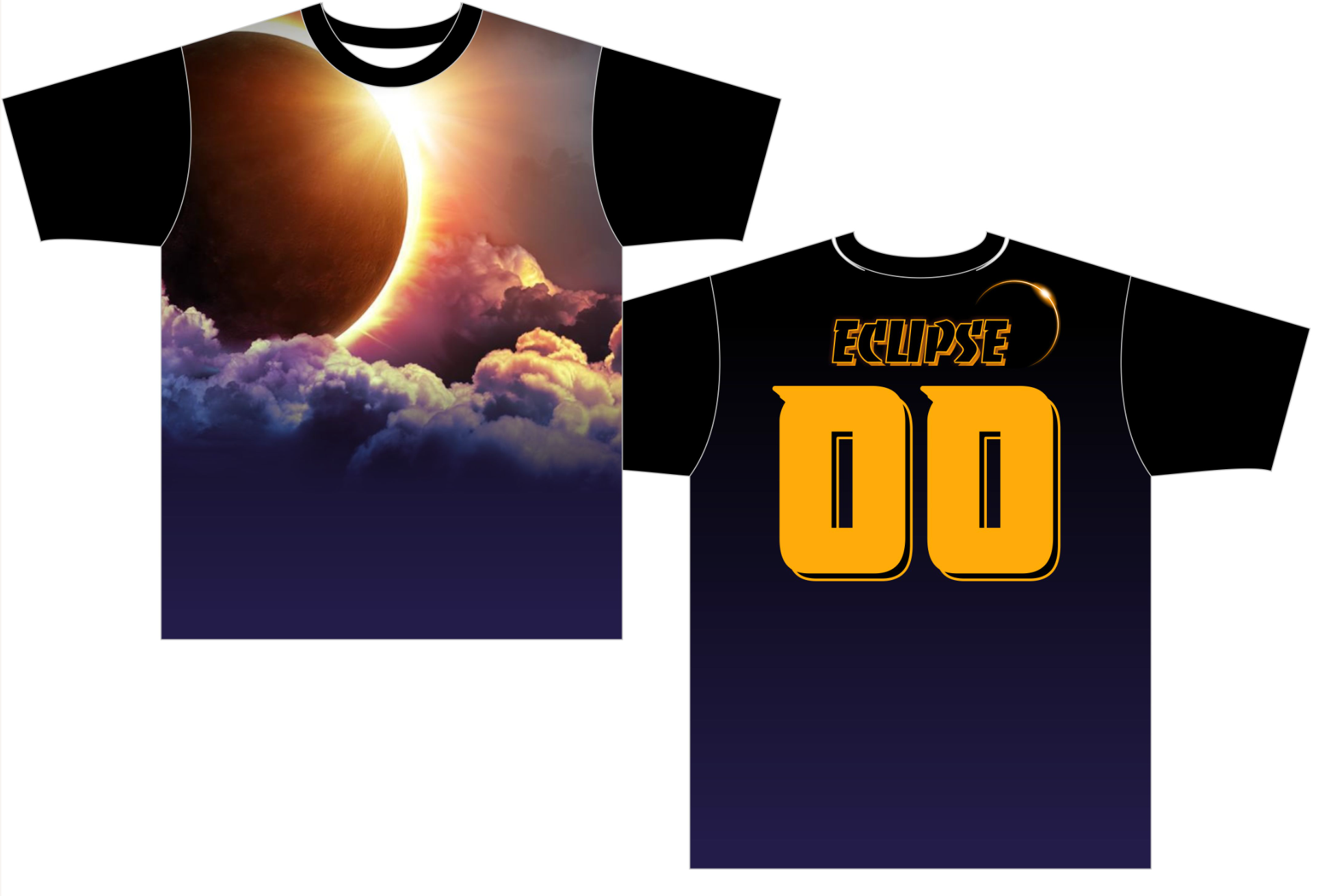 Eclipse Black and Blue Softball Jersey