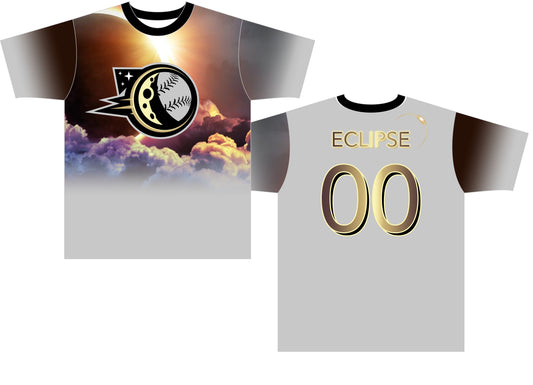 Eclipse Grey and Black Softball Jersey