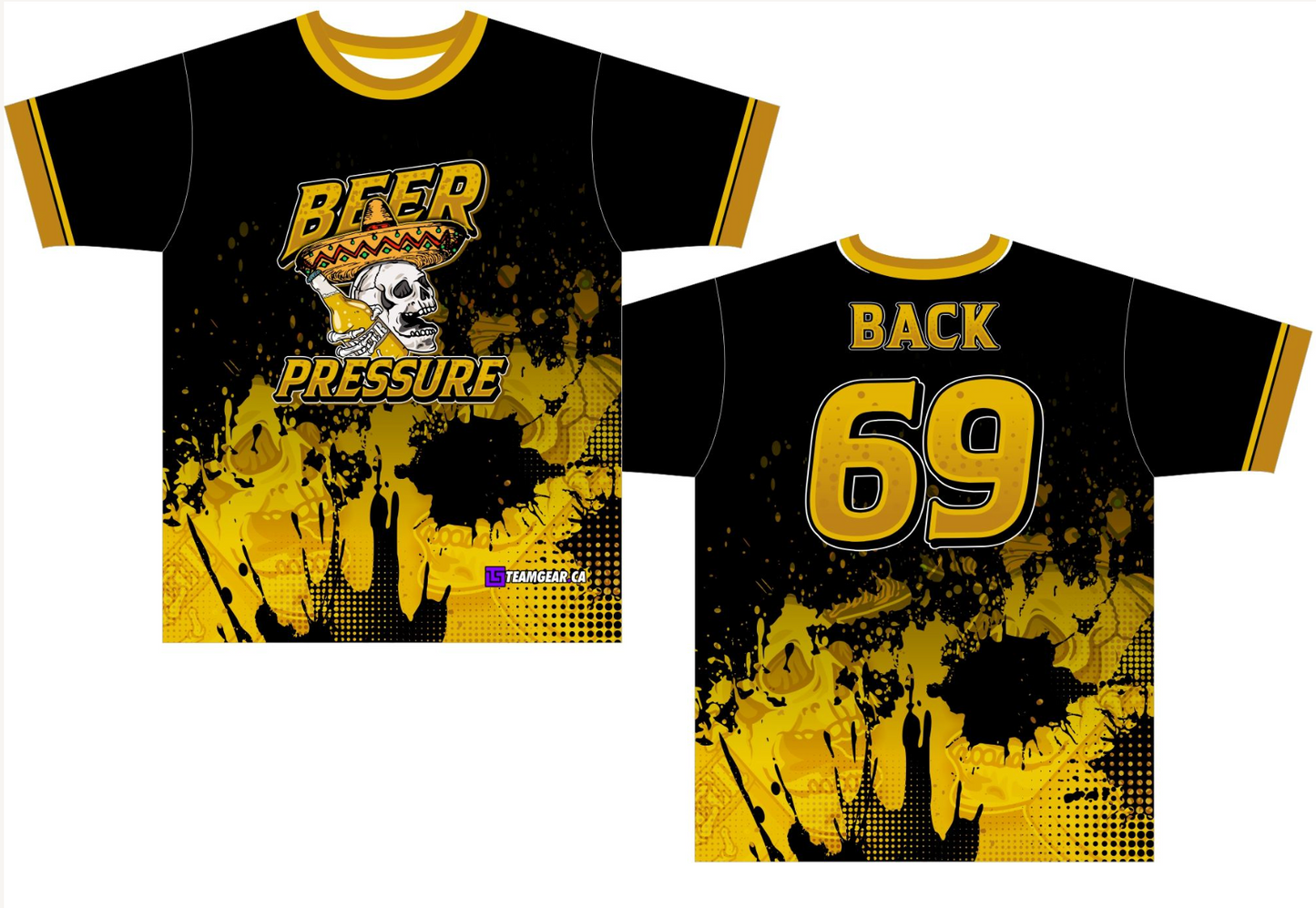 Beer Pressure Softball Jersey for beer leagues