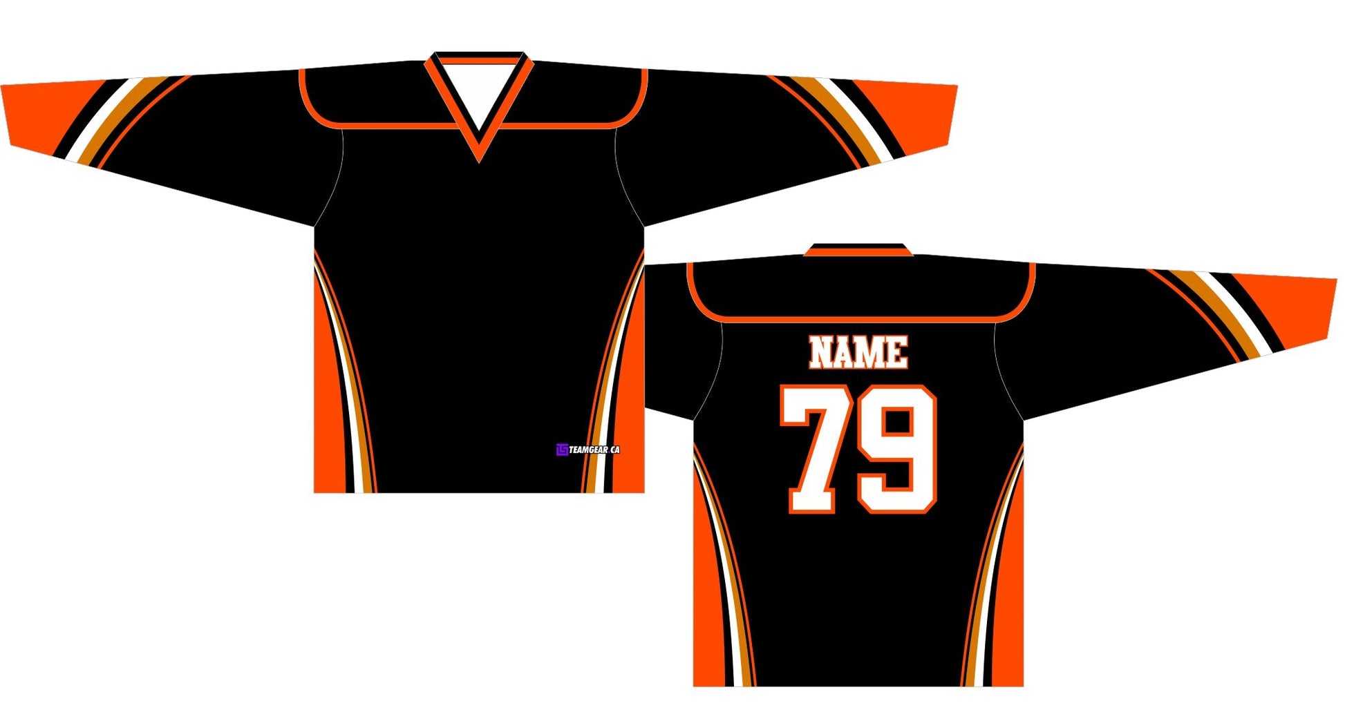 NHL Inspired Hockey Jersey: Anaheim Ducks Black