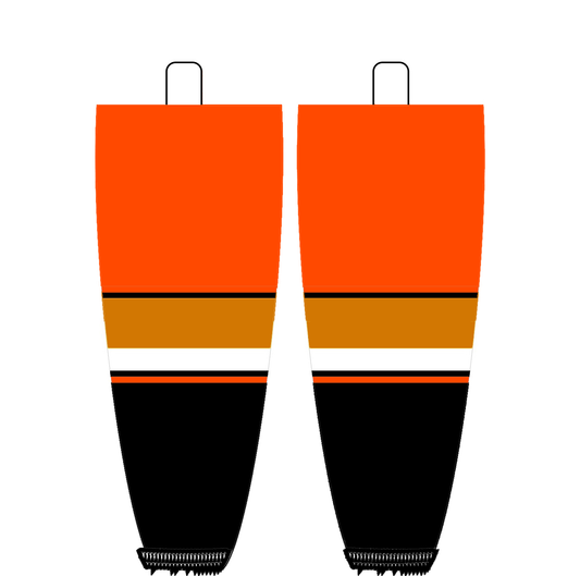 NHL Inspired Hockey Socks: Anaheim Ducks Black