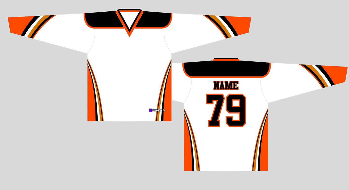 NHL Inspired Hockey Jersey: Anaheim Ducks White