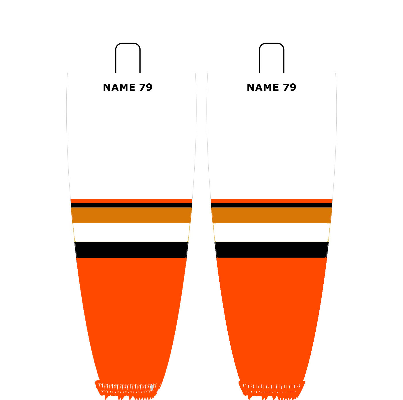 Anaheim Ducks White hockey socks