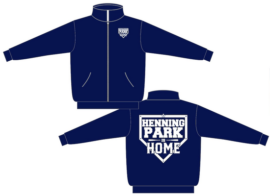 custom navy blue coach coat with full zipper