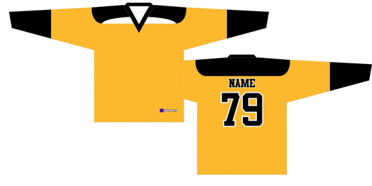 Beer League Hockey Jersey Gold/Black