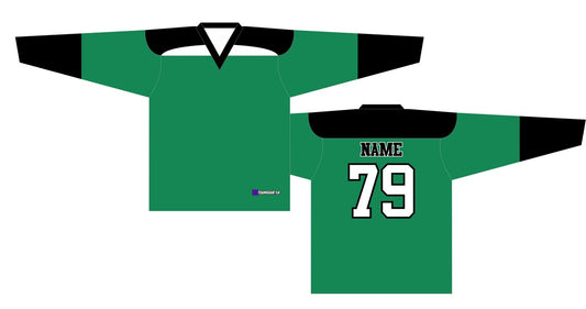 Beer League Hockey Jersey Kelly Green/Black