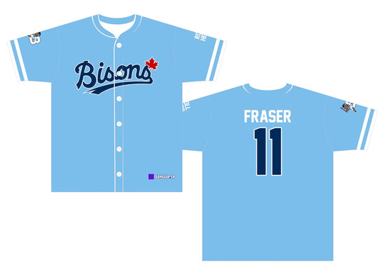 Bisons slo-pitch button up jersey