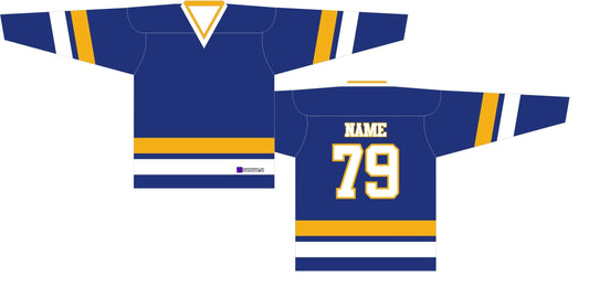 NHL Inspired Hockey Jersey: Charlestown Chiefs Blue