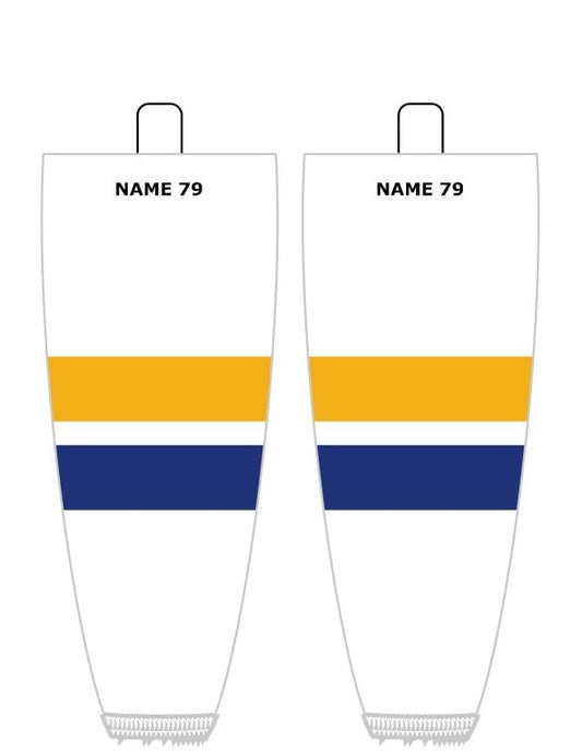 NHL Inspired Hockey Socks: Charlestown Chiefs White