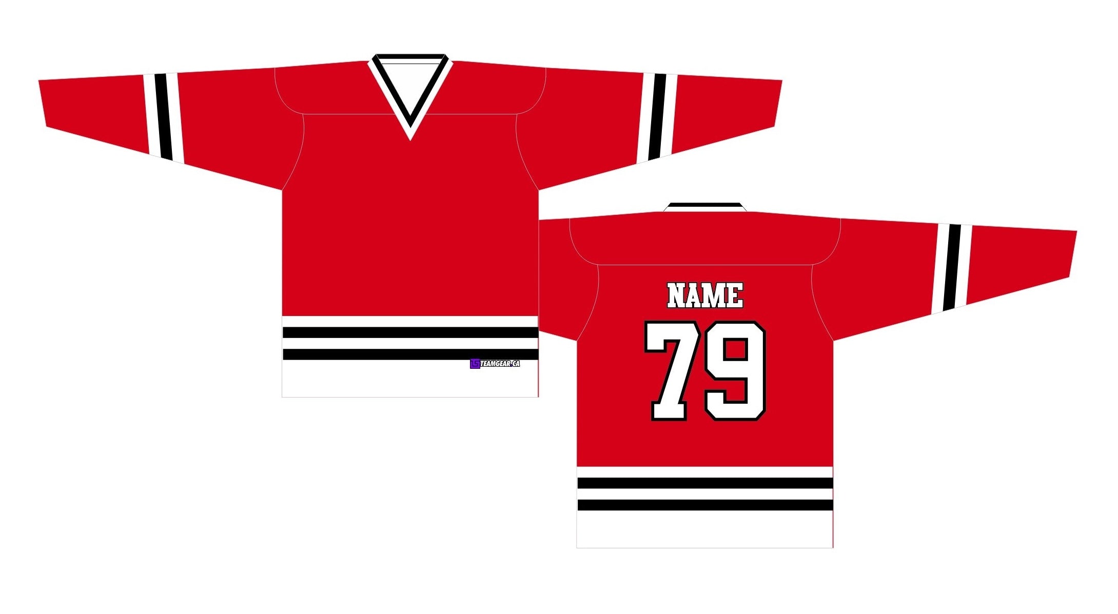 NHL Inspired Hockey Jersey Chicago Blackhawks Red Team Gear Canada Custom Jerseys More