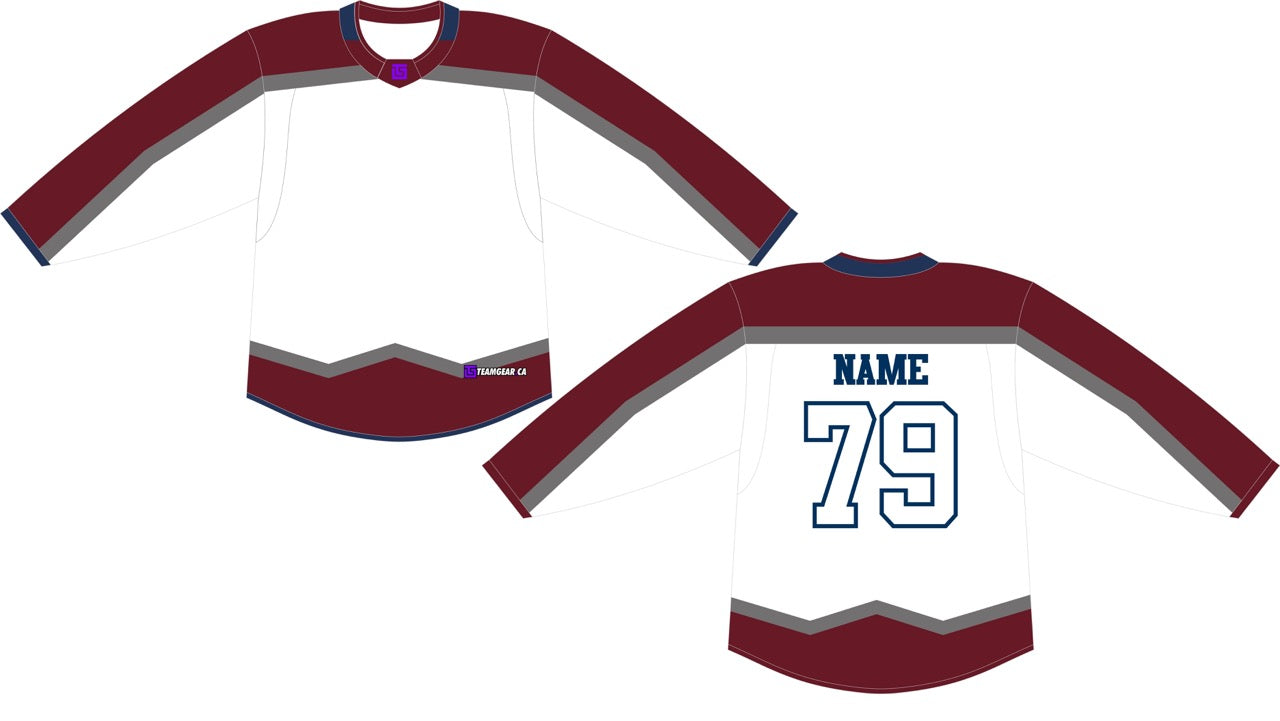 NHL Inspired Hockey Jersey: Colorado Avalanche Home