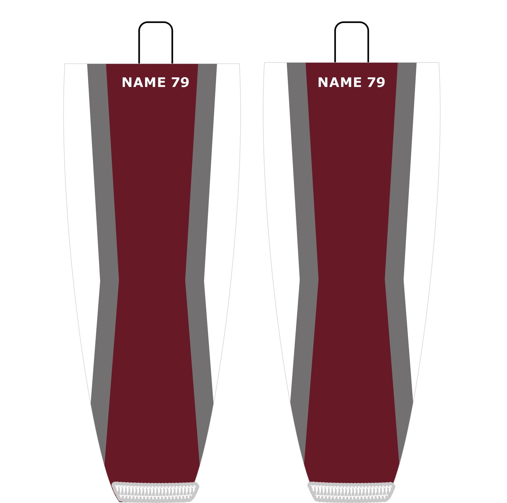 NHL Inspired Hockey Socks: Colorado Avalanche Home