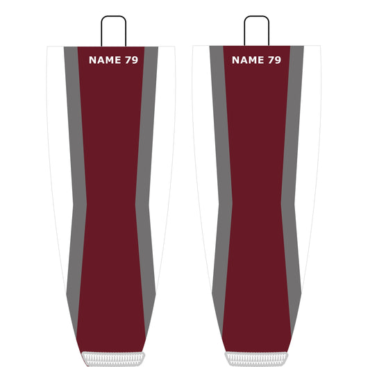 NHL Inspired Hockey Socks: Colorado Avalanche Home