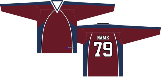 NHL Inspired Hockey Jersey: Colorado Avalanche Maroon