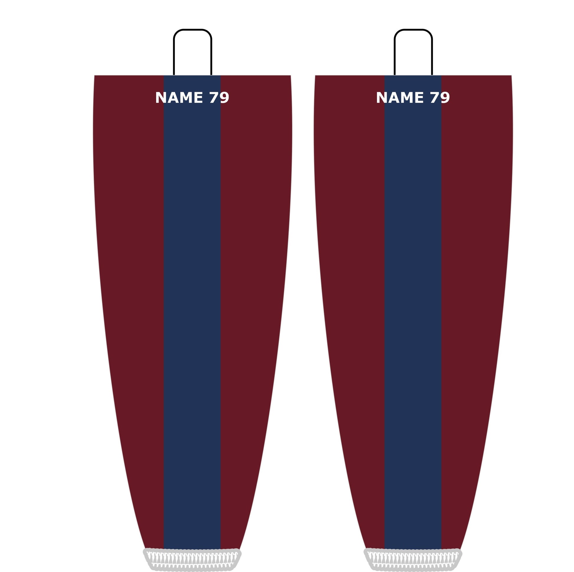 NHL Inspired Hockey Socks: Colorado Avalanche Maroon