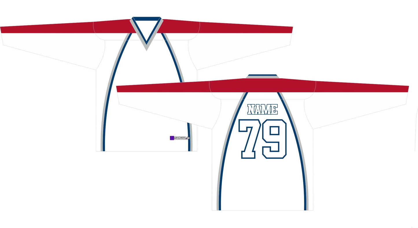 NHL Inspired Hockey Jersey: Colorado Avalanche White