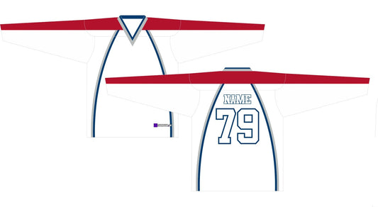 NHL Inspired Hockey Jersey: Colorado Avalanche White