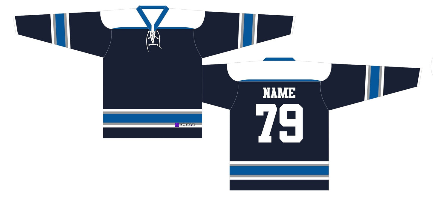 NHL Inspired Hockey Jersey: Columbus Blue Jackets 3rd Alternate