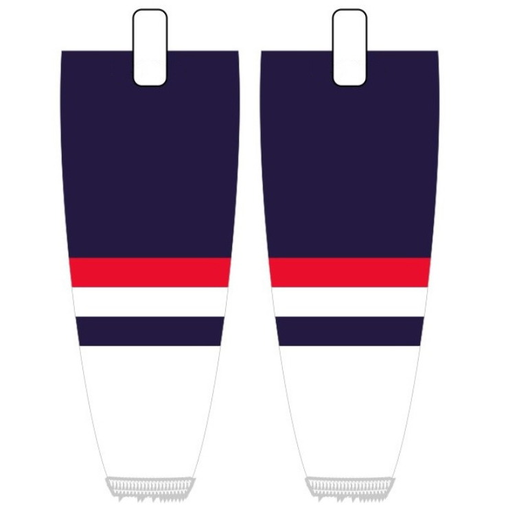 NHL Inspired Hockey Socks: Columbus Blue Jackets Navy